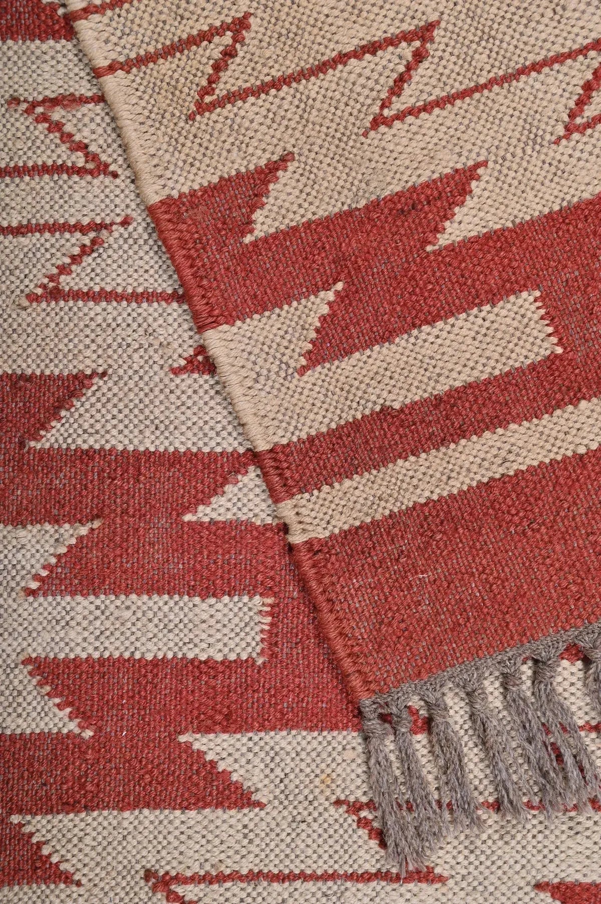 alfombras kilims roja moderna
