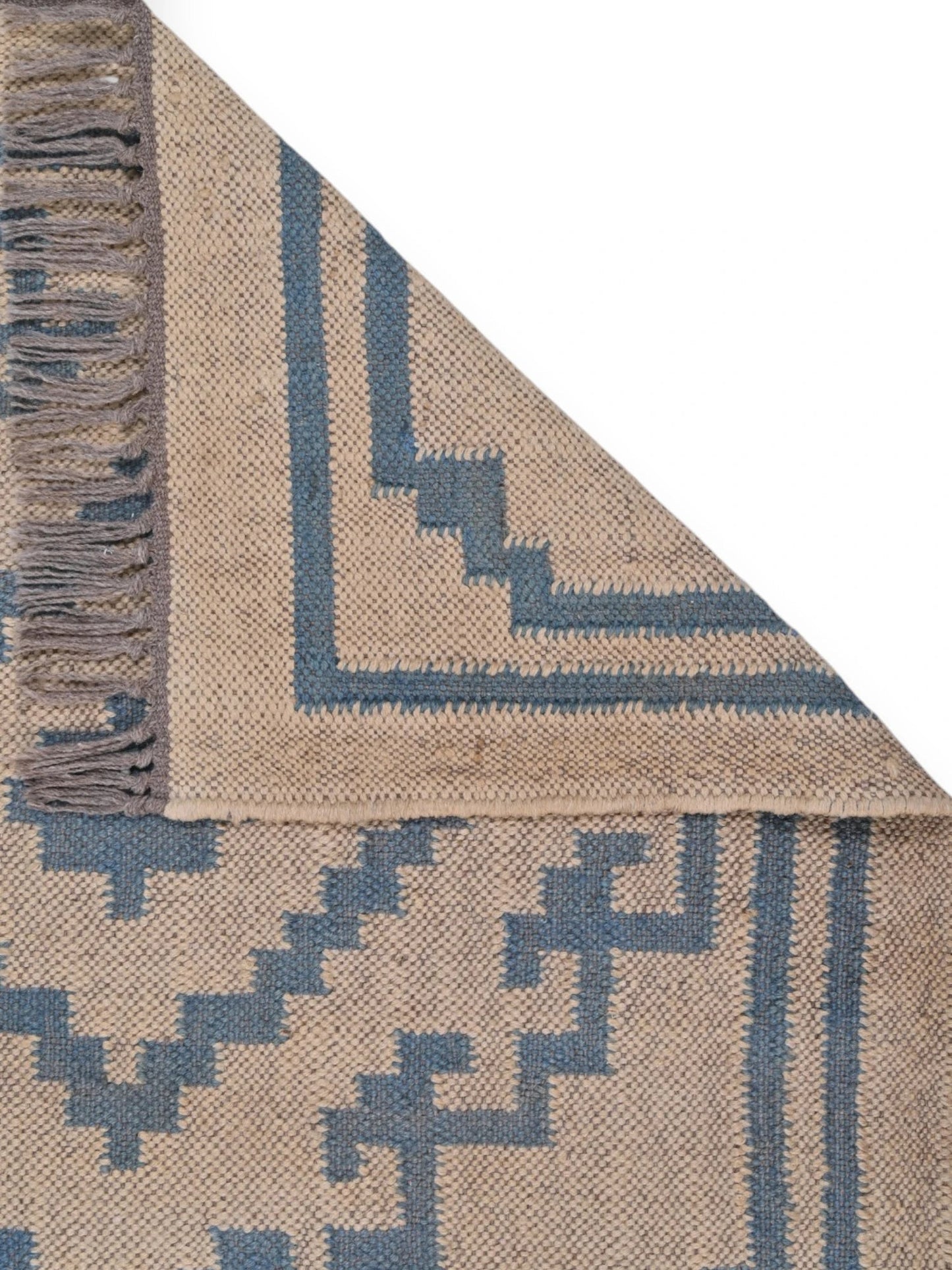 Detalle de alfombras kililm pasillo 75x180 beige naturales