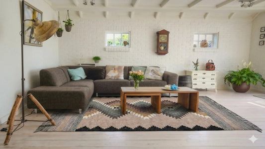 Alfombras kilim y decoración wabi-sabi: la belleza de lo imperfecto