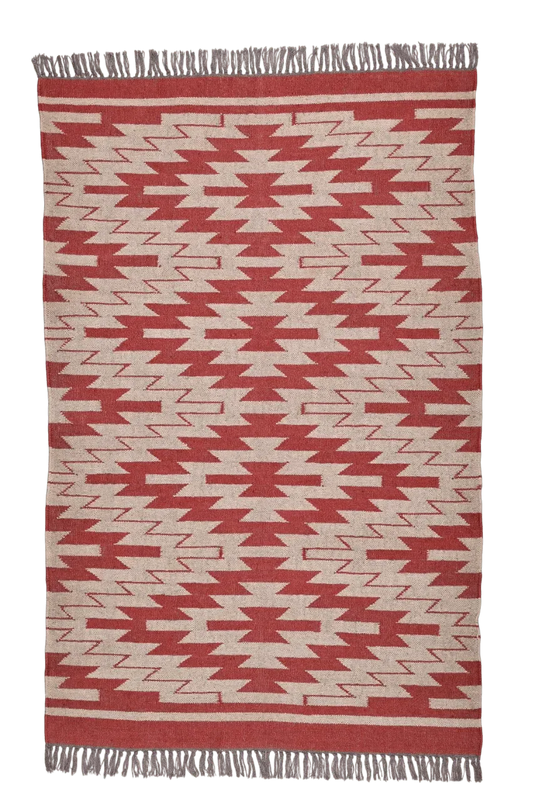 alfombras kilims  roja moderna