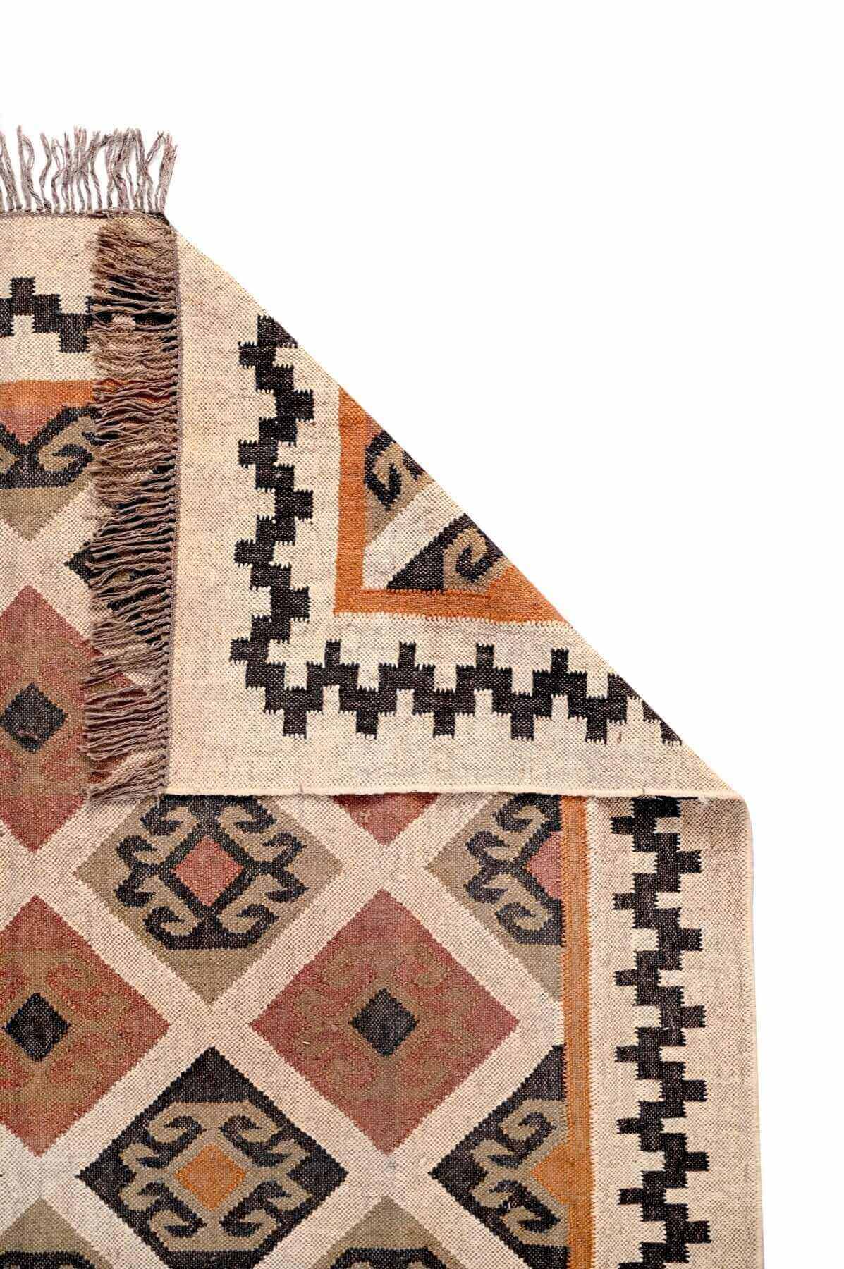  alfombra kilim de fibras naturales, yute y lana. Kilim Me, tienda online de alfombras y kilims