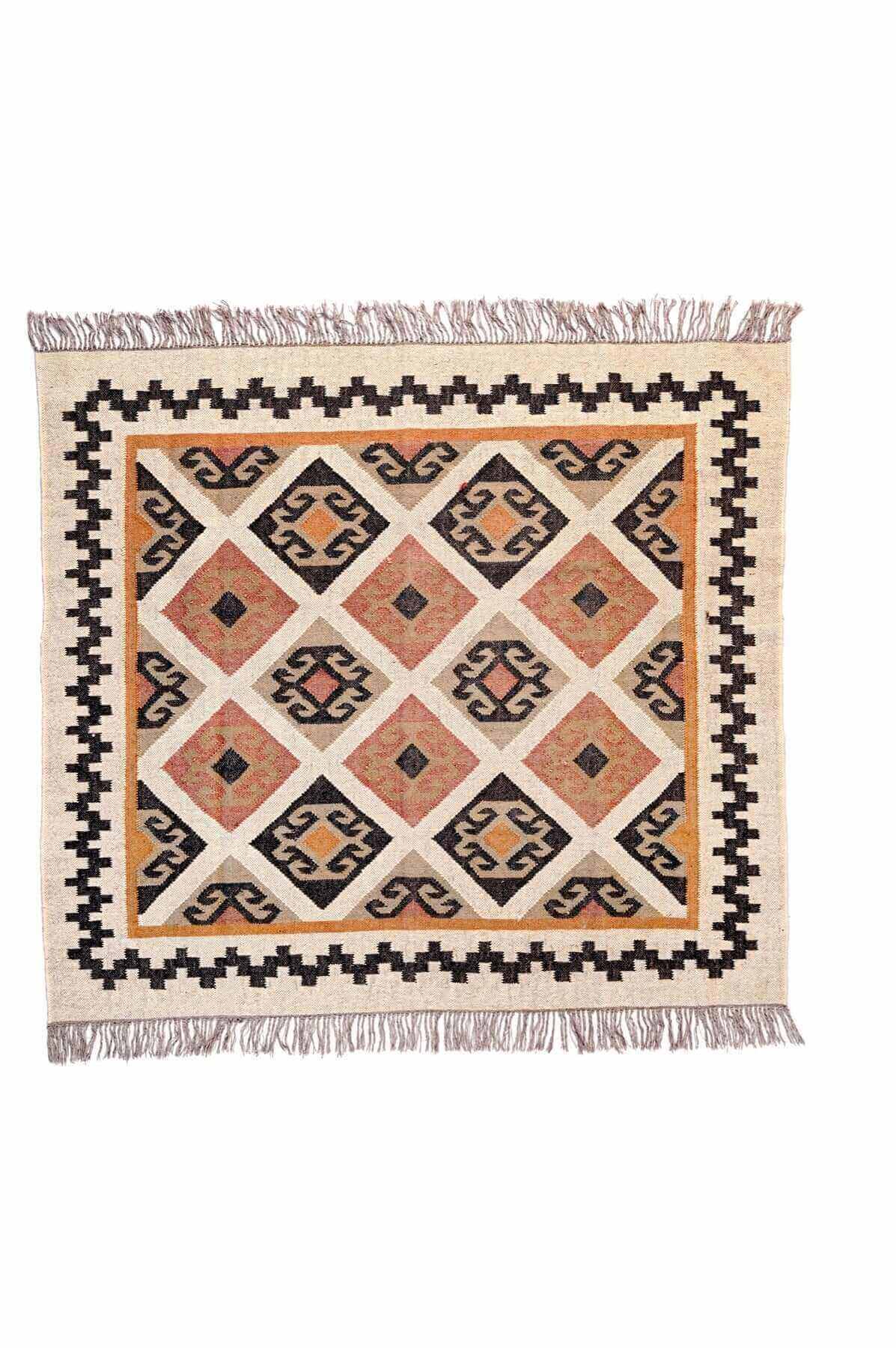  alfombra kilim de fibras naturales, yute y lana. Kilim Me, tienda online de alfombras y kilims