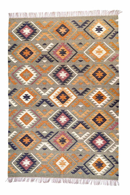  alfombra kilim de fibras naturales, yute y lana. Kilim Me, tienda online de alfombras y kilims