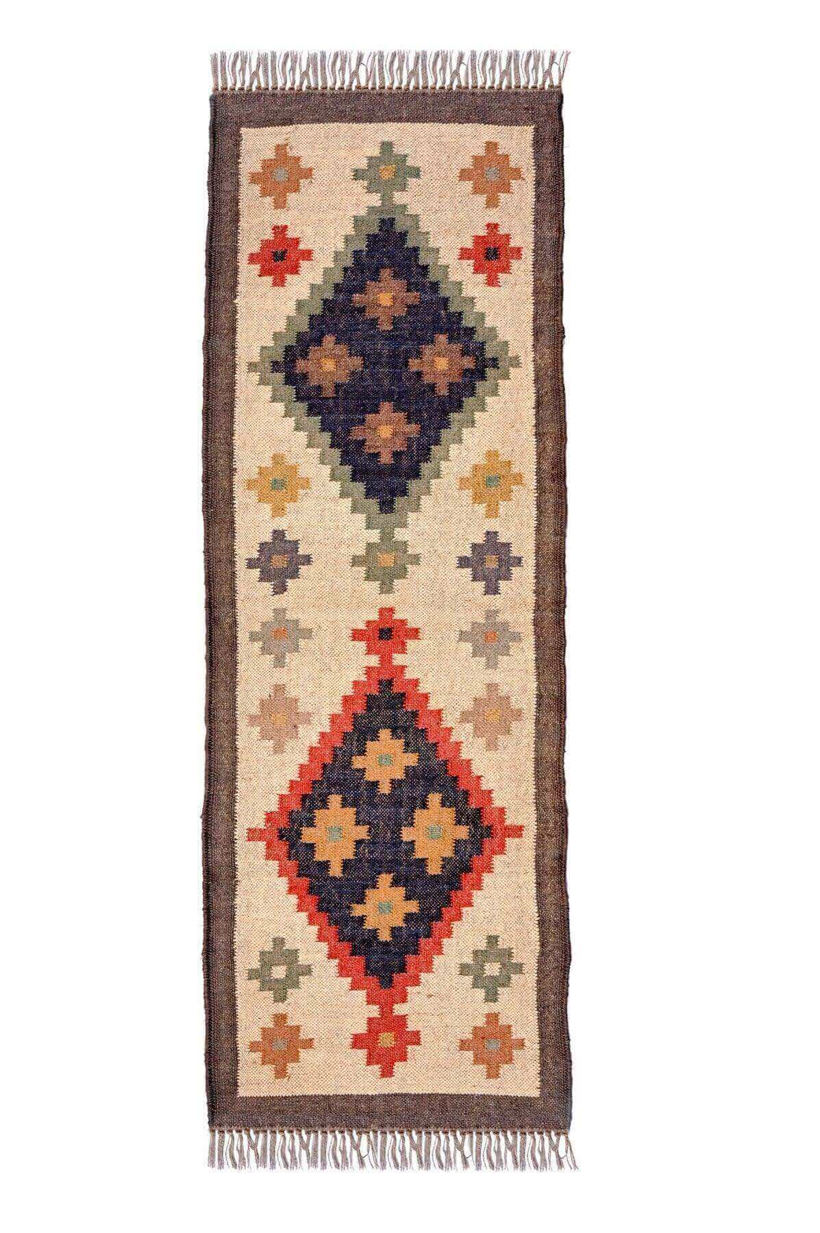 Alfombra tipo kilim, kilims tejidos a mano en yute y lana. Alfombras Kilim modernos, Alfombras en fibras naturales.