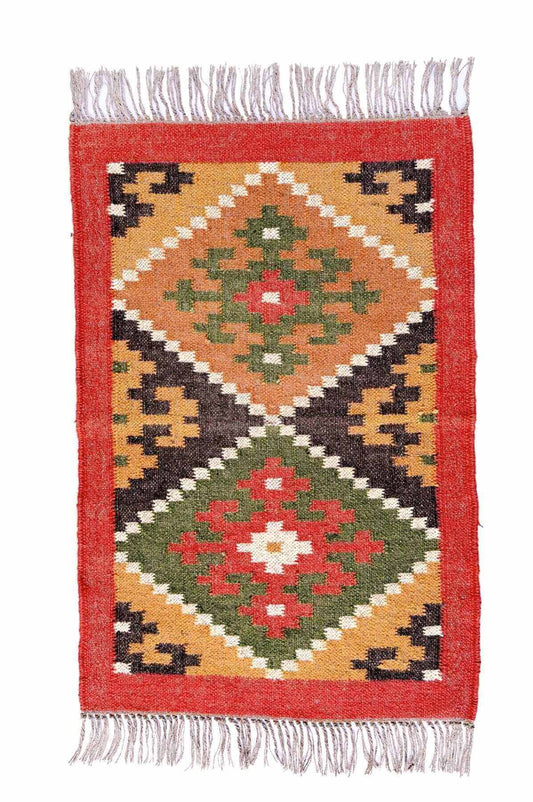 alfombra kilim yute, kilims en fibras naturales