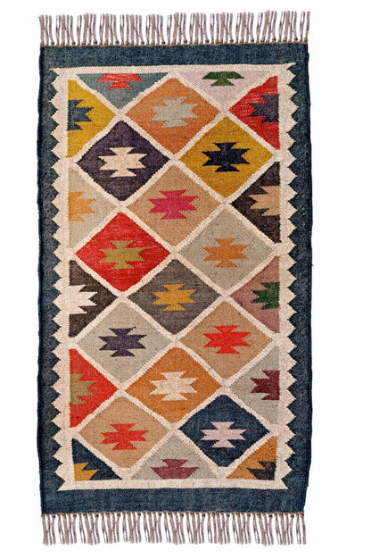 alfombra kilim de fibras naturales, yute y lana. Kilim Me, tienda online de alfombras y kilims