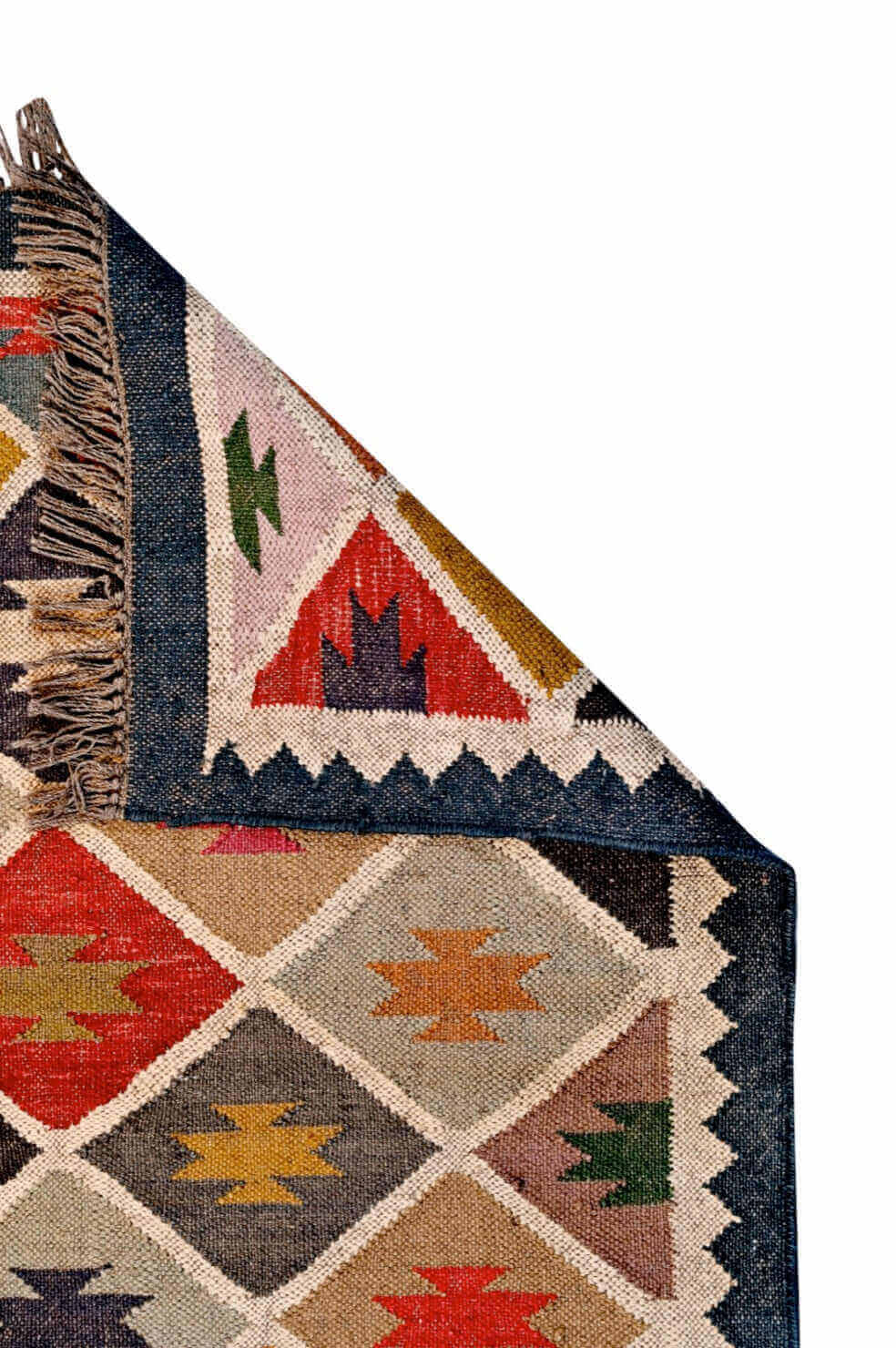  alfombra kilim de fibras naturales, yute y lana. Kilim Me, tienda online de alfombras y kilims