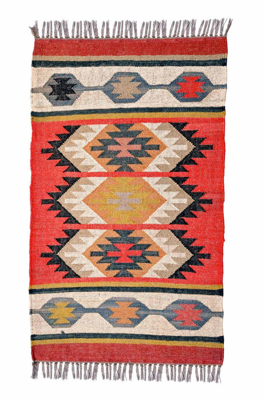  alfombra kilim de fibras naturales, yute y lana. Kilim Me, tienda online de alfombras y kilims