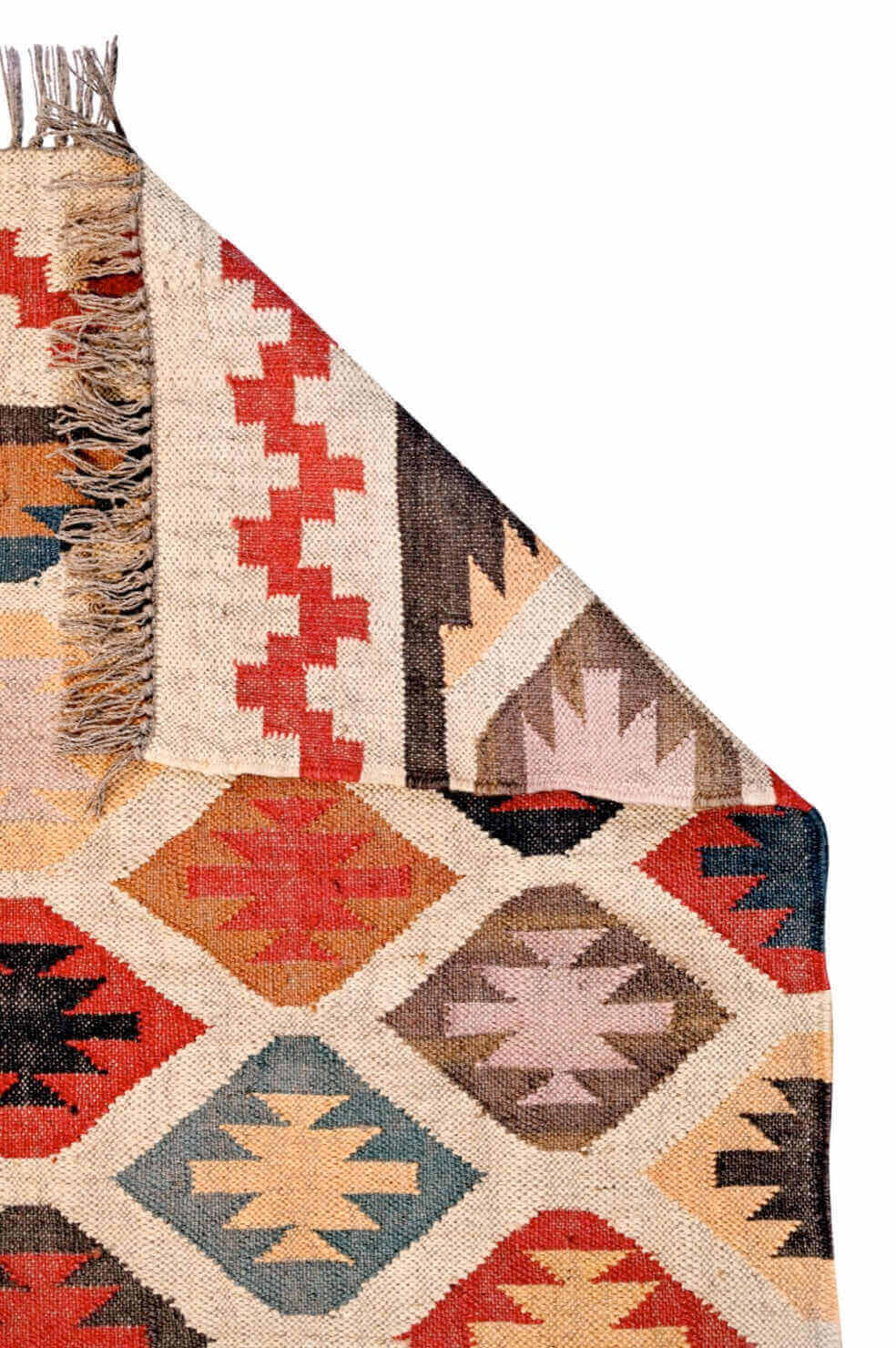  alfombra kilim de fibras naturales, yute y lana. Kilim Me, tienda online de alfombras y kilims