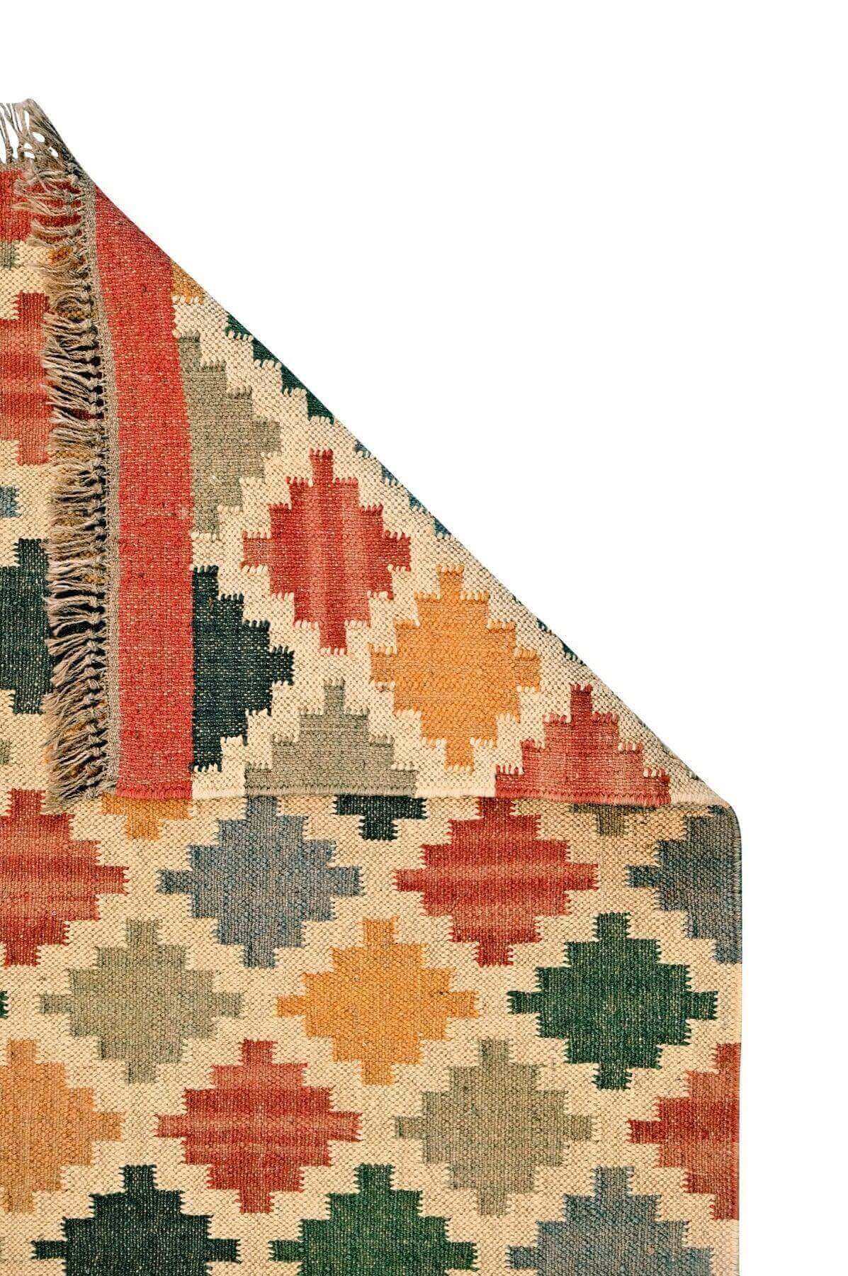 alfombra kilim, de lana y yute, kilim de pasillo hecha a mano en fibras sostenibles. Más de 400 modelos, más de 35 medidas.