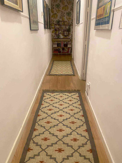 kilims de pasillo, alfombras kilim en fibras naturales