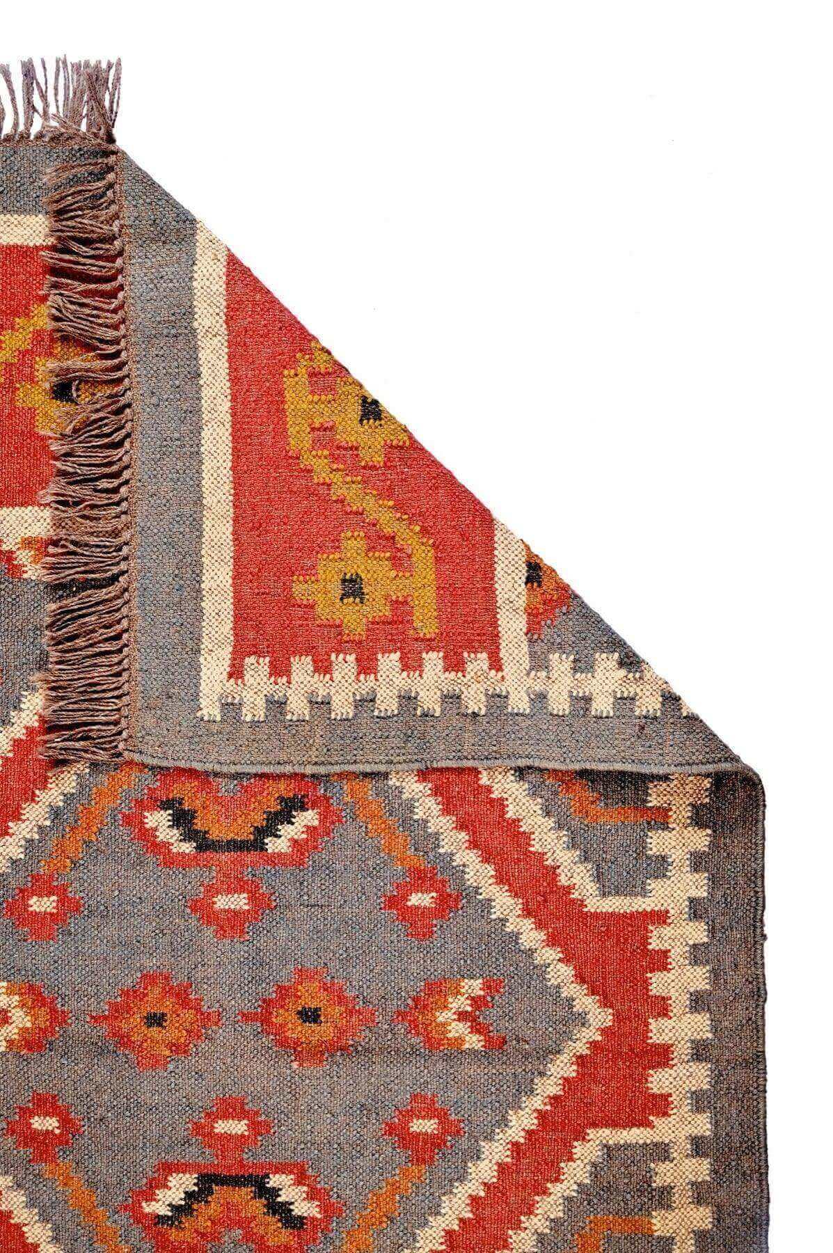 alfombra kilim, de lana y yute, kilim de pasillo hecha a mano en fibras sostenibles. Más de 400 modelos, más de 35 medidas.