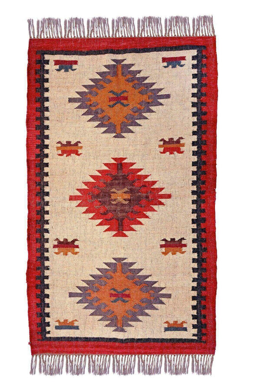 alfombra kilim, de lana y yute, kilims hechos a mano en fibras sostenibles. Más de 400 modelos, más de 35 medidas.