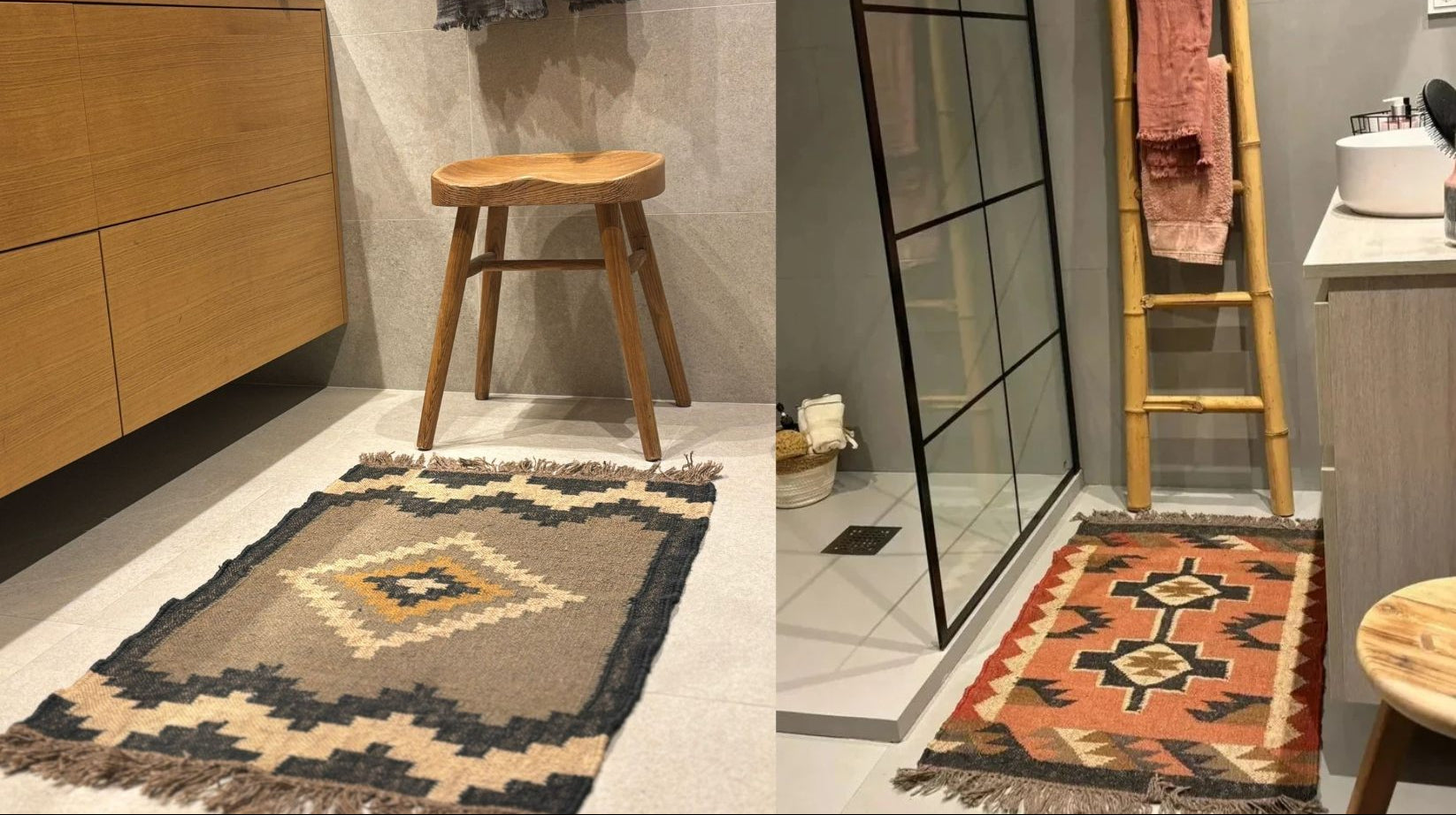 alfombra kilim baño