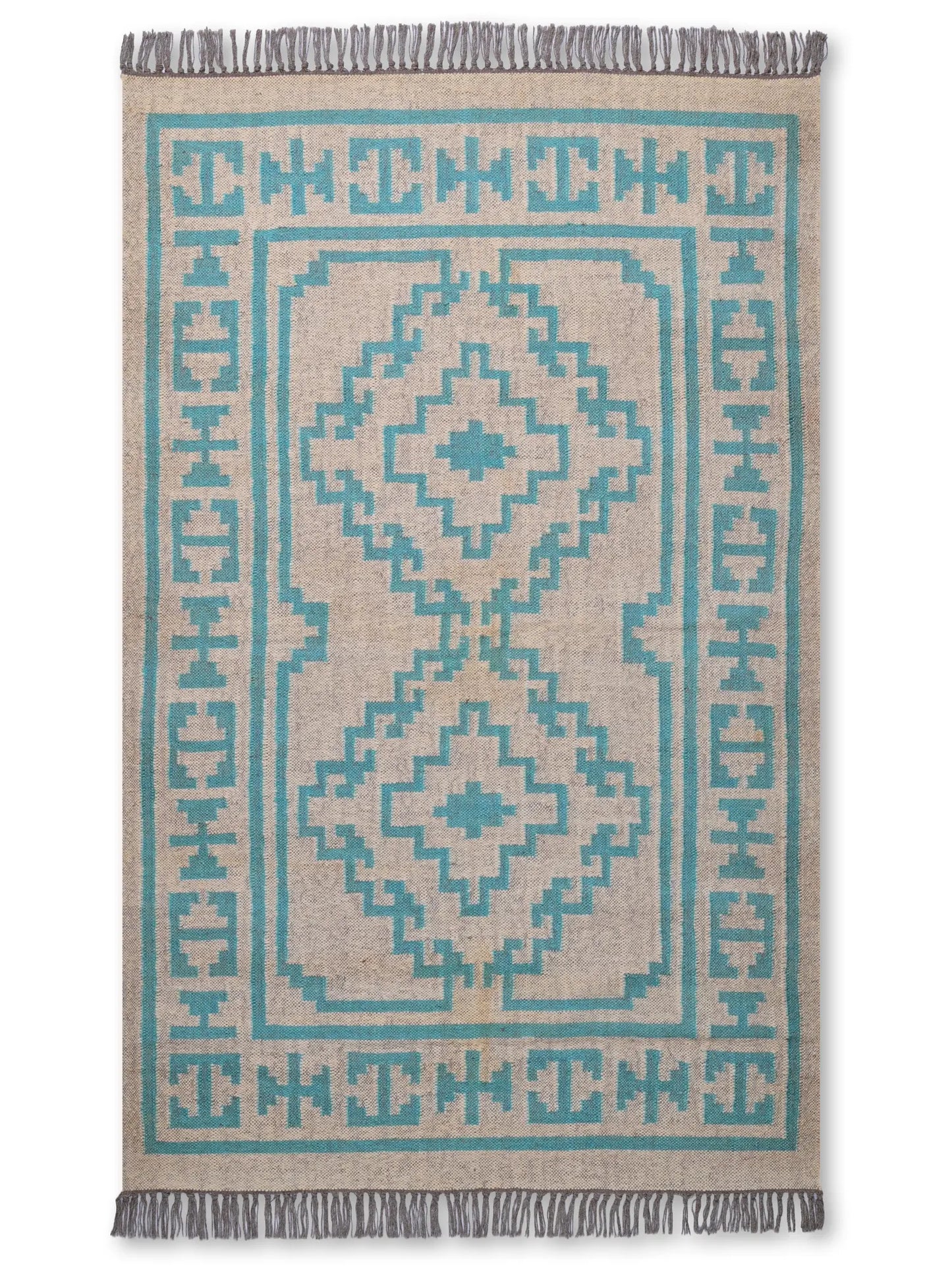 alfombras kililm pasillo 120x180 multicolor necha a mano en fibras naturales