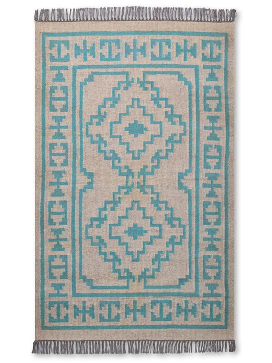 alfombras kililm pasillo 120x180 multicolor necha a mano en fibras naturales