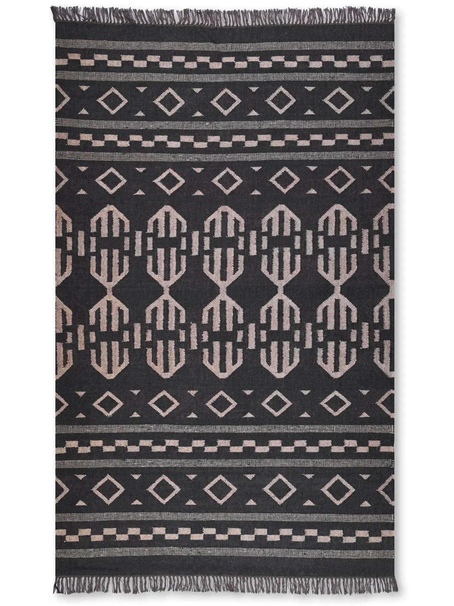alfombras kililm pasillo 150x240 multicolor necha a mano en fibras naturales

