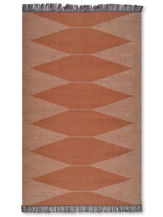 alfombras kililm pasillo 150x240  rojo  necha a mano en fibras naturales
