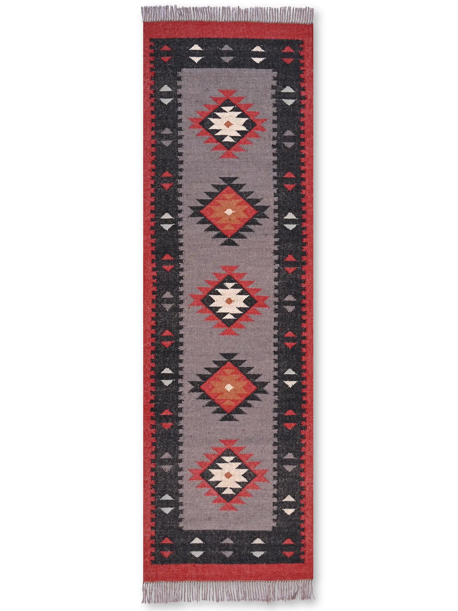 alfombras kililm pasillo 75x240 multicolor necha a mano en fibras naturales
