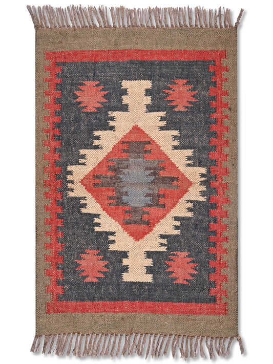 alfombras kililm pasillo 60x90 multicolor necha a mano en fibras naturales
