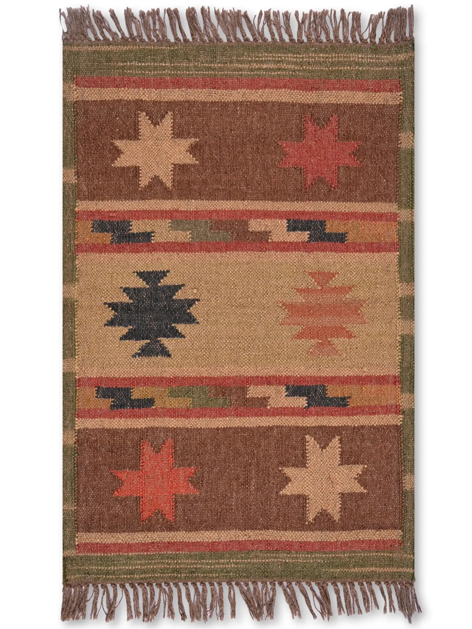 alfombras kililm pasillo 60x90 multicolor necha a mano en fibras naturales