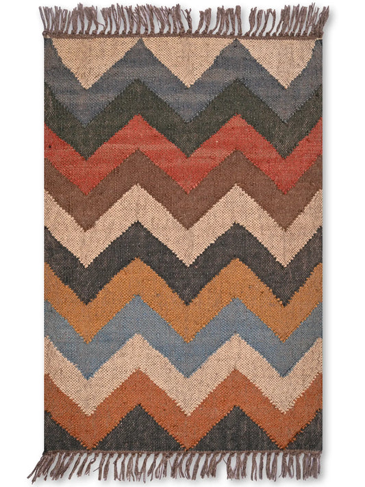 alfombras kililm pasillo 60x90 multicolor necha a mano en fibras naturales