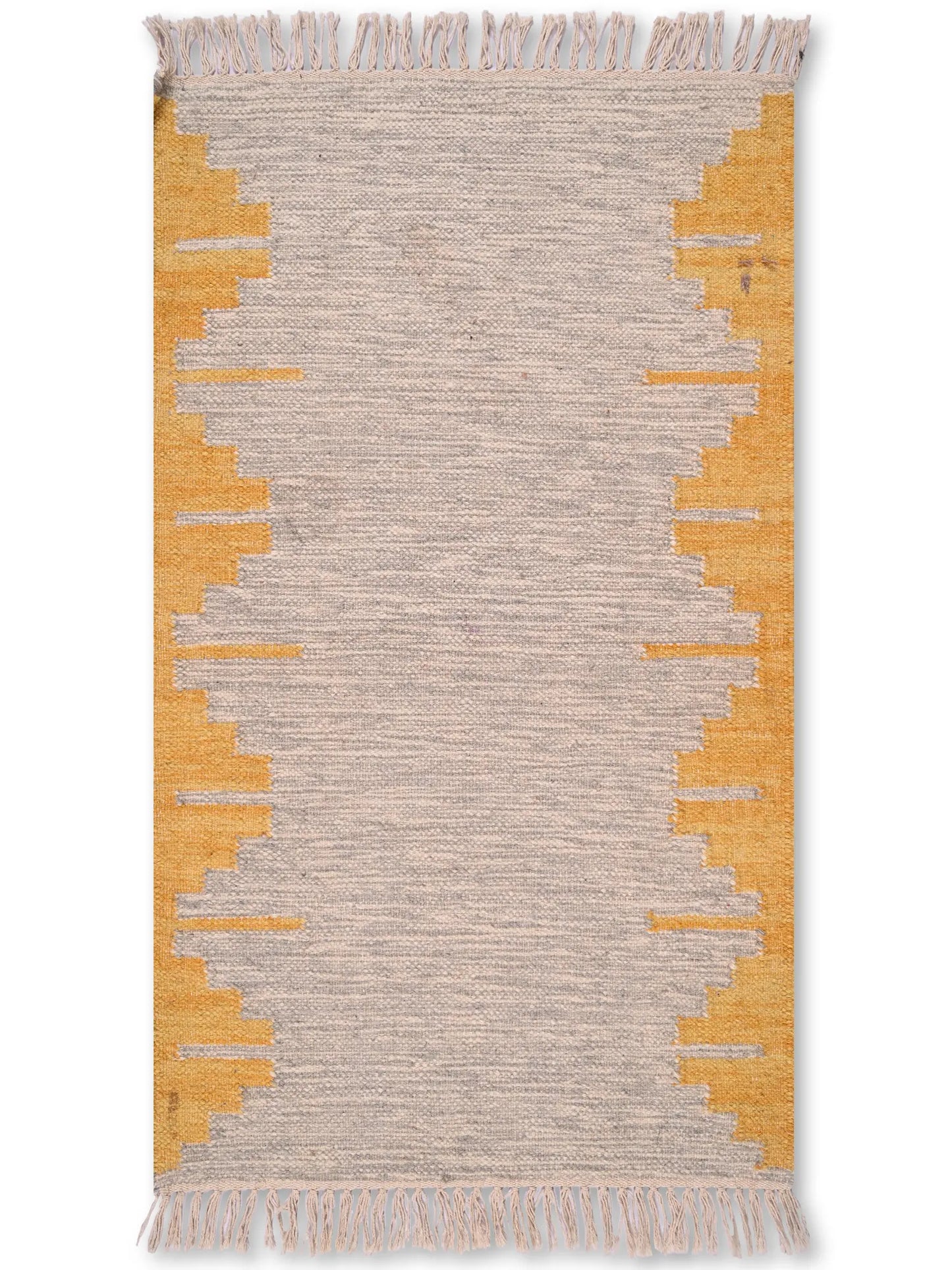 alfombras kililm pasillo 60x90 beige necha a mano en fibras naturales