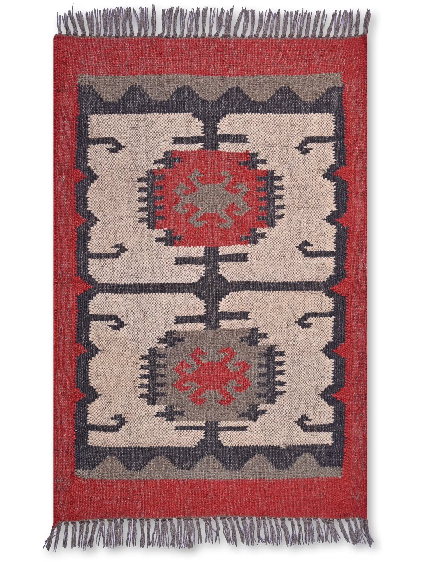 alfombras kililm pasillo 60x90 multicolor necha a mano en fibras naturales