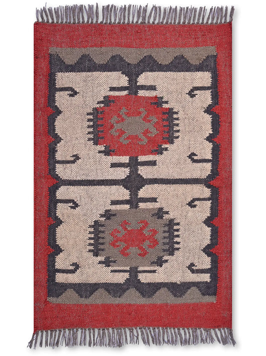 alfombras kililm pasillo 60x90 multicolor necha a mano en fibras naturales