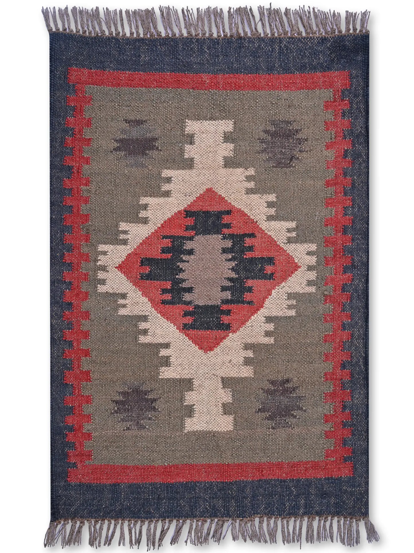 alfombras kililm pasillo 60x90 multicolor necha a mano en fibras naturales