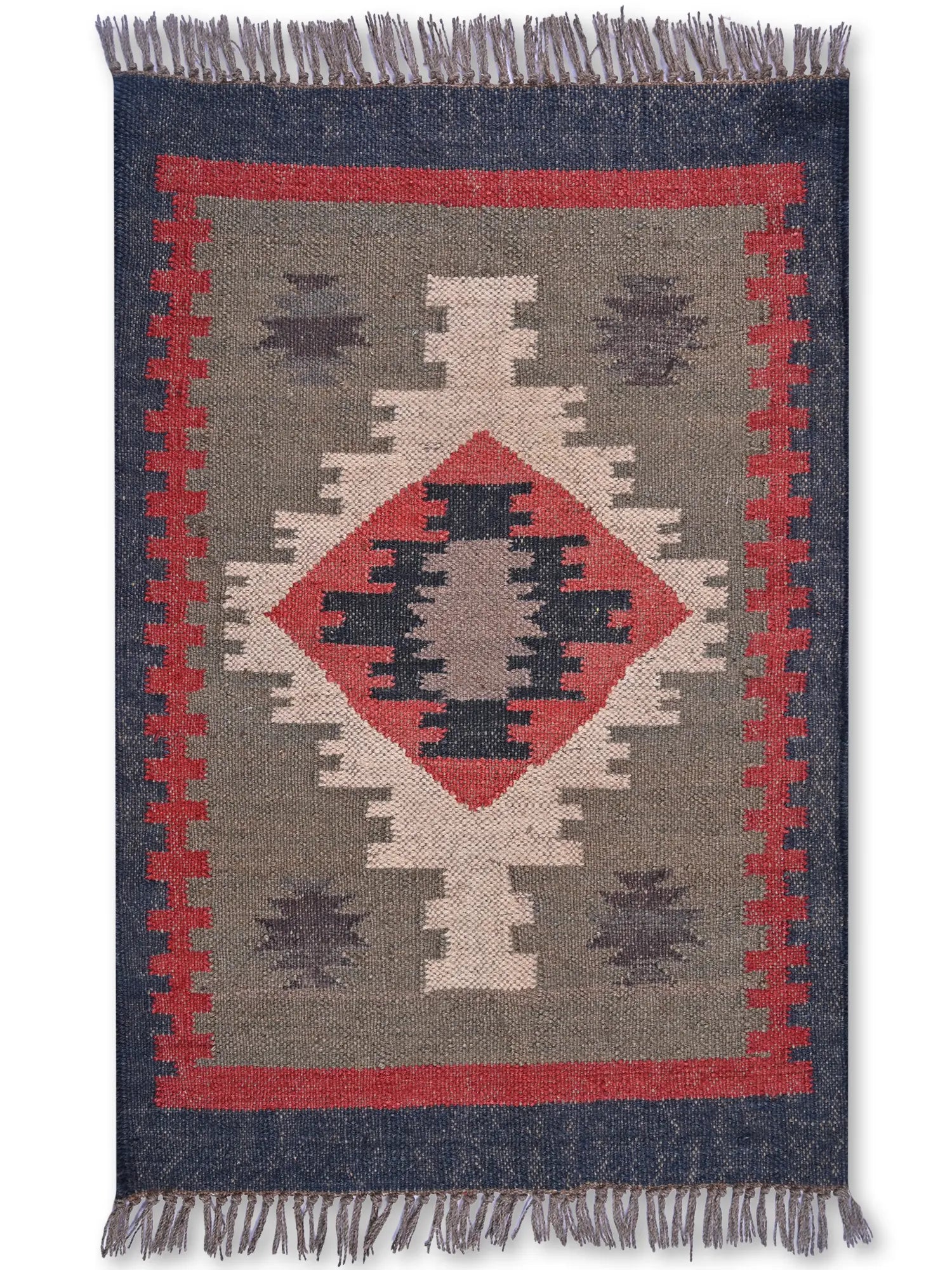 alfombras kililm pasillo 60x90 multicolor necha a mano en fibras naturales