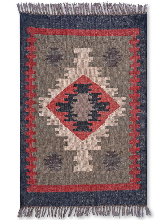 alfombras kililm pasillo 60x90 multicolor necha a mano en fibras naturales