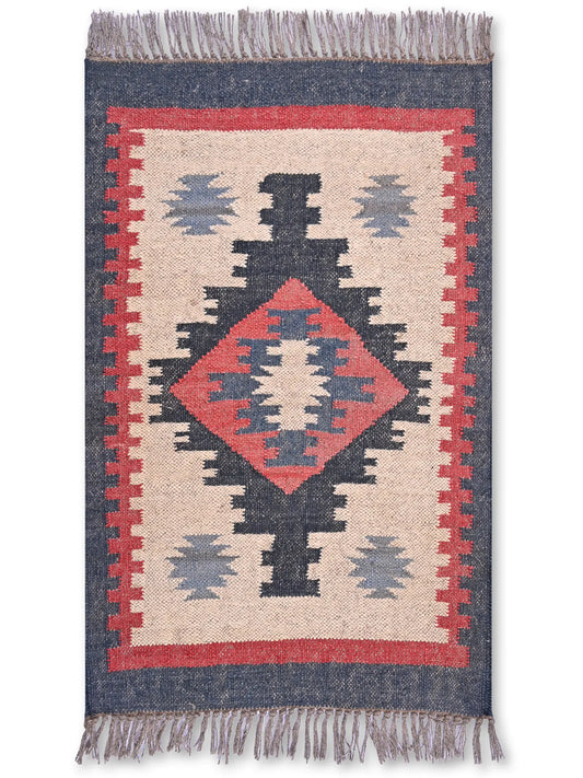 alfombras kililm pasillo 60x90 multicolor necha a mano en fibras naturales