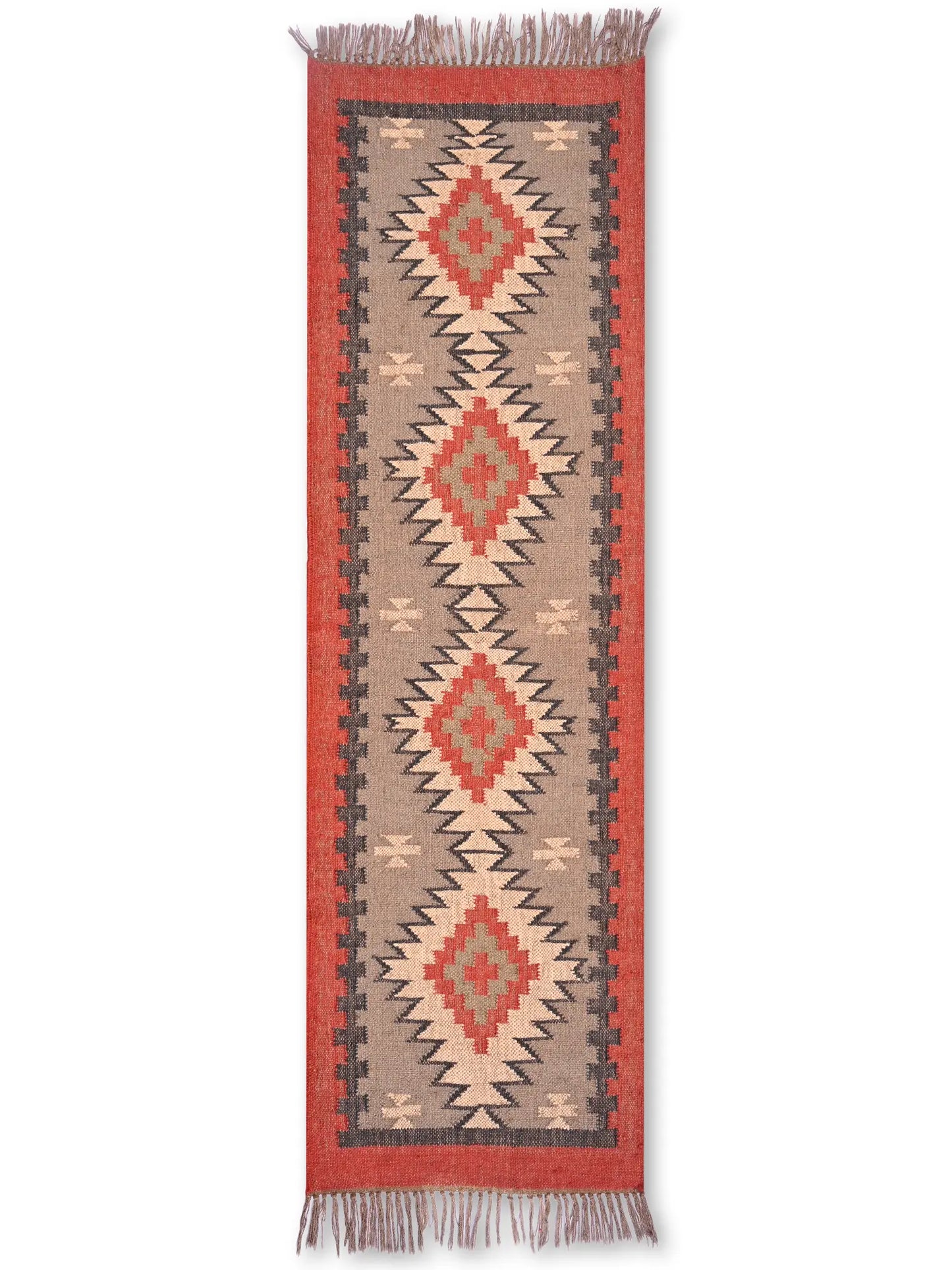 alfombras kililm pasillo 60x180 multicolor necha a mano en fibras naturales