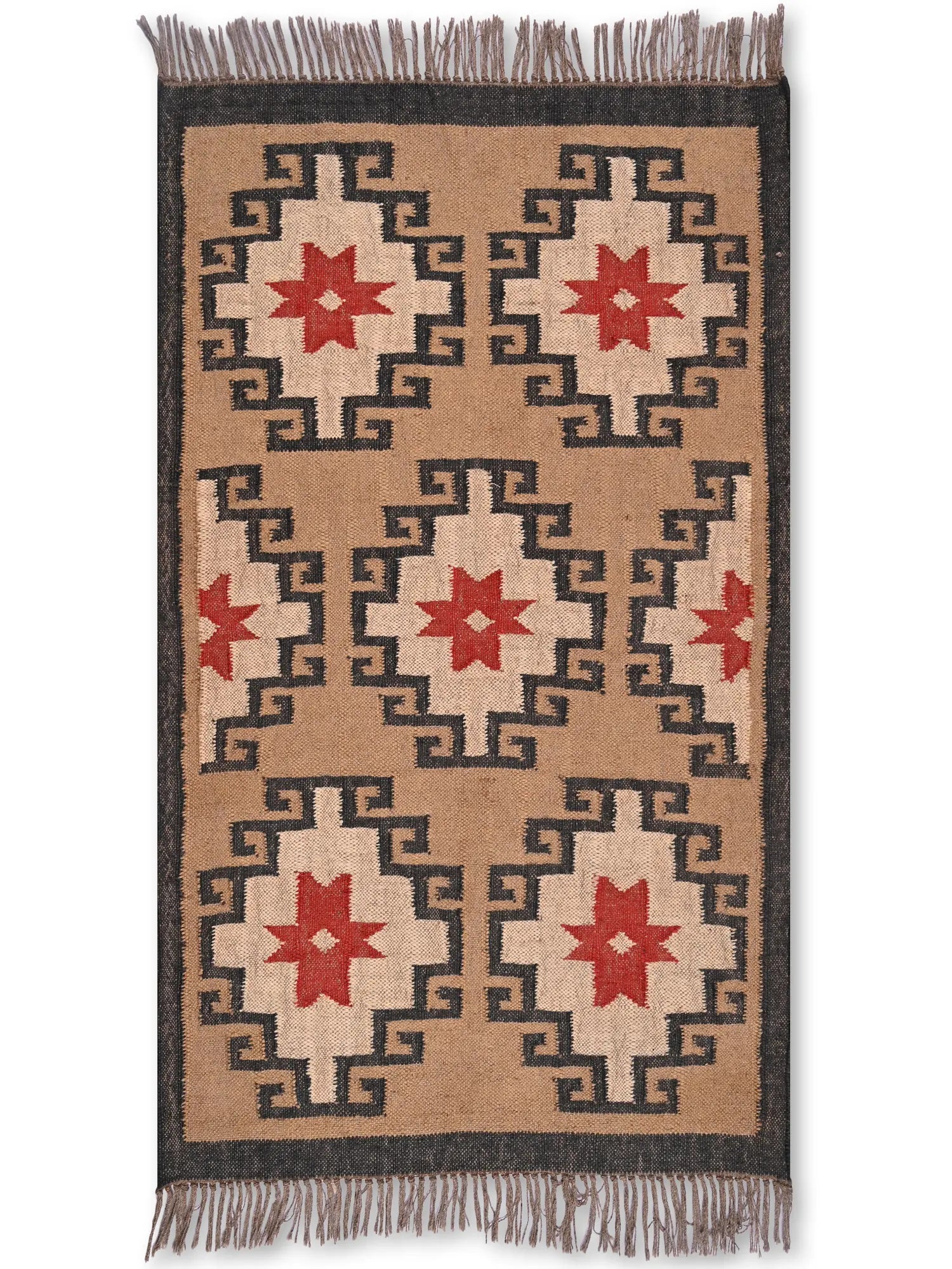 alfombras kililm pasillo 90x150 multicolor necha a mano en fibras naturales