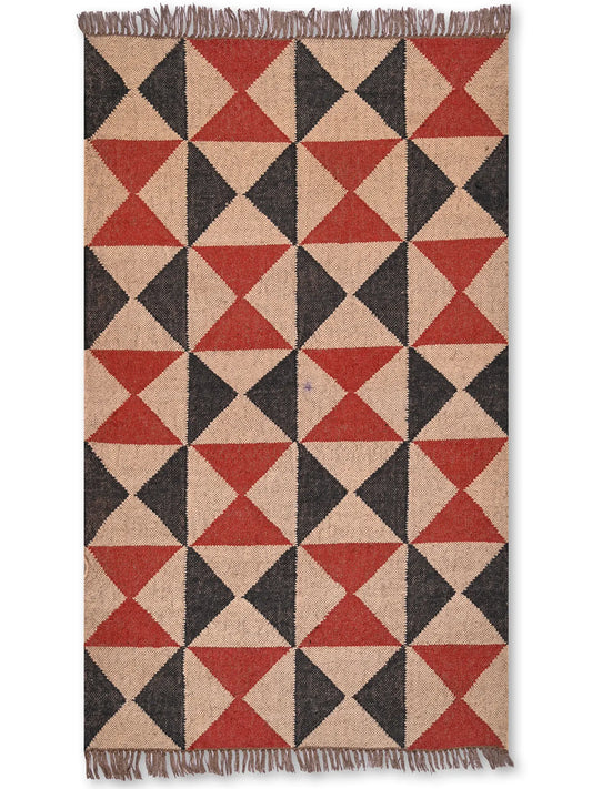 alfombras kililm pasillo 90x150 multicolor necha a mano en fibras naturales