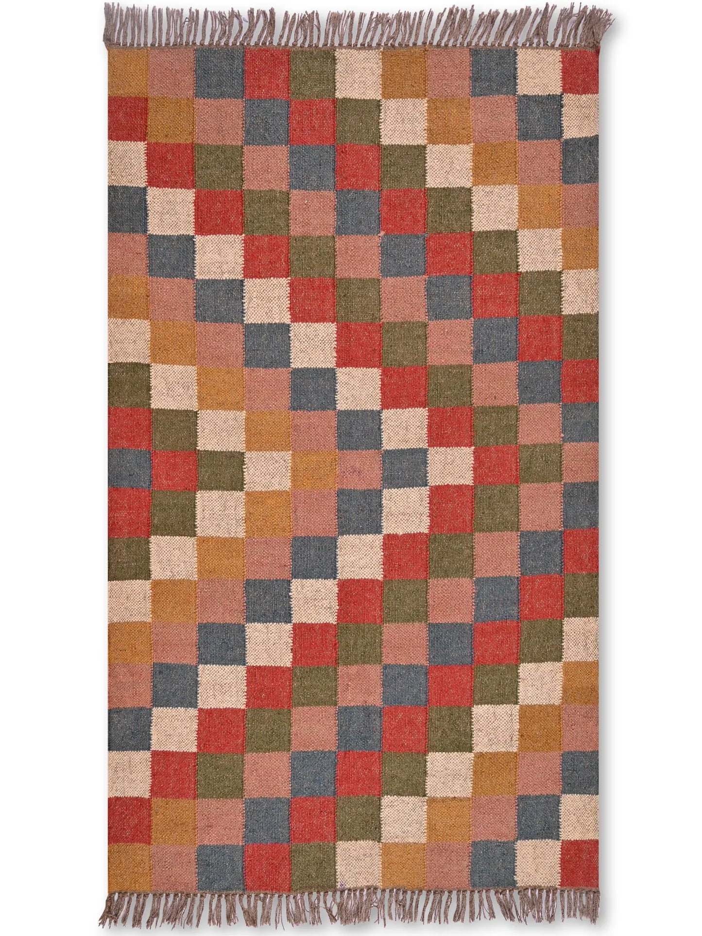 alfombras kililm pasillo 90x150 multicolor necha a mano en fibras naturales
