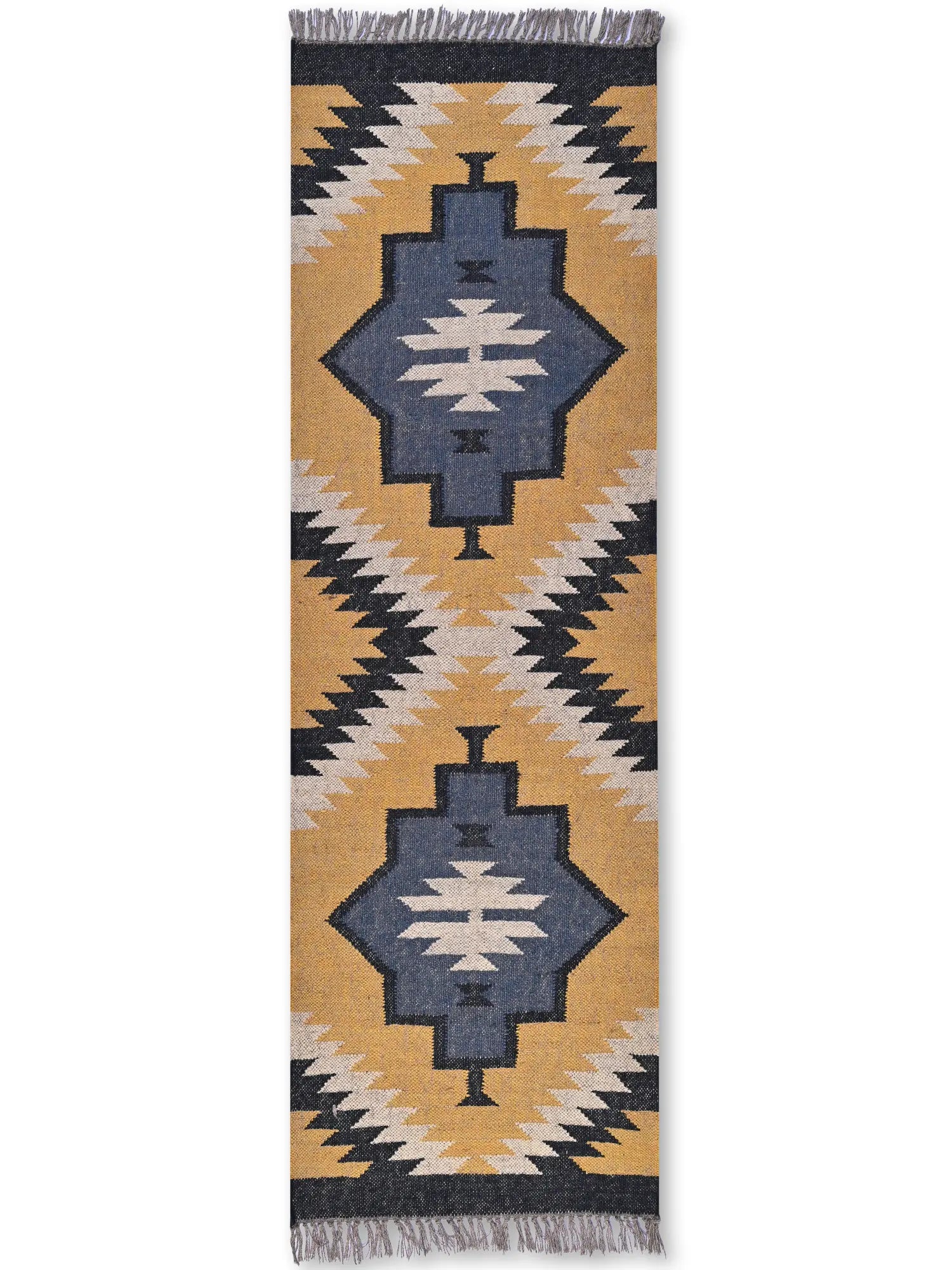 alfombras kililm pasillo  60x180 multicolor necha a mano en fibras naturales