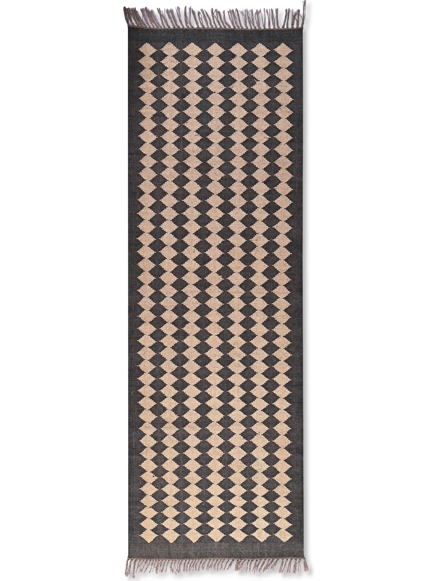 alfombras kililm pasillo 75x240 rojo beige  necha a mano en fibras naturales