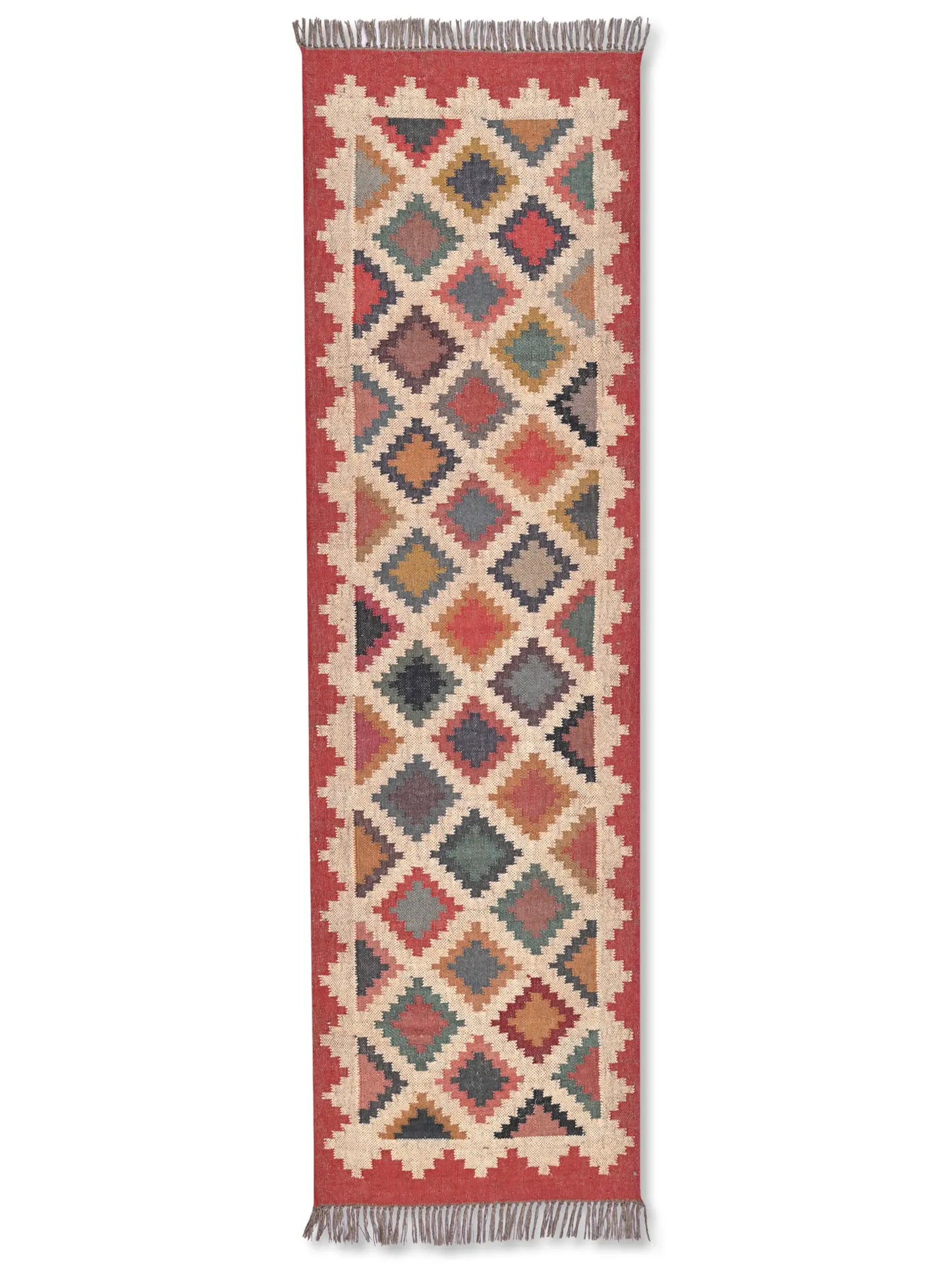 alfombras kililm pasillo 75x240 multicolor necha a mano en fibras naturales
