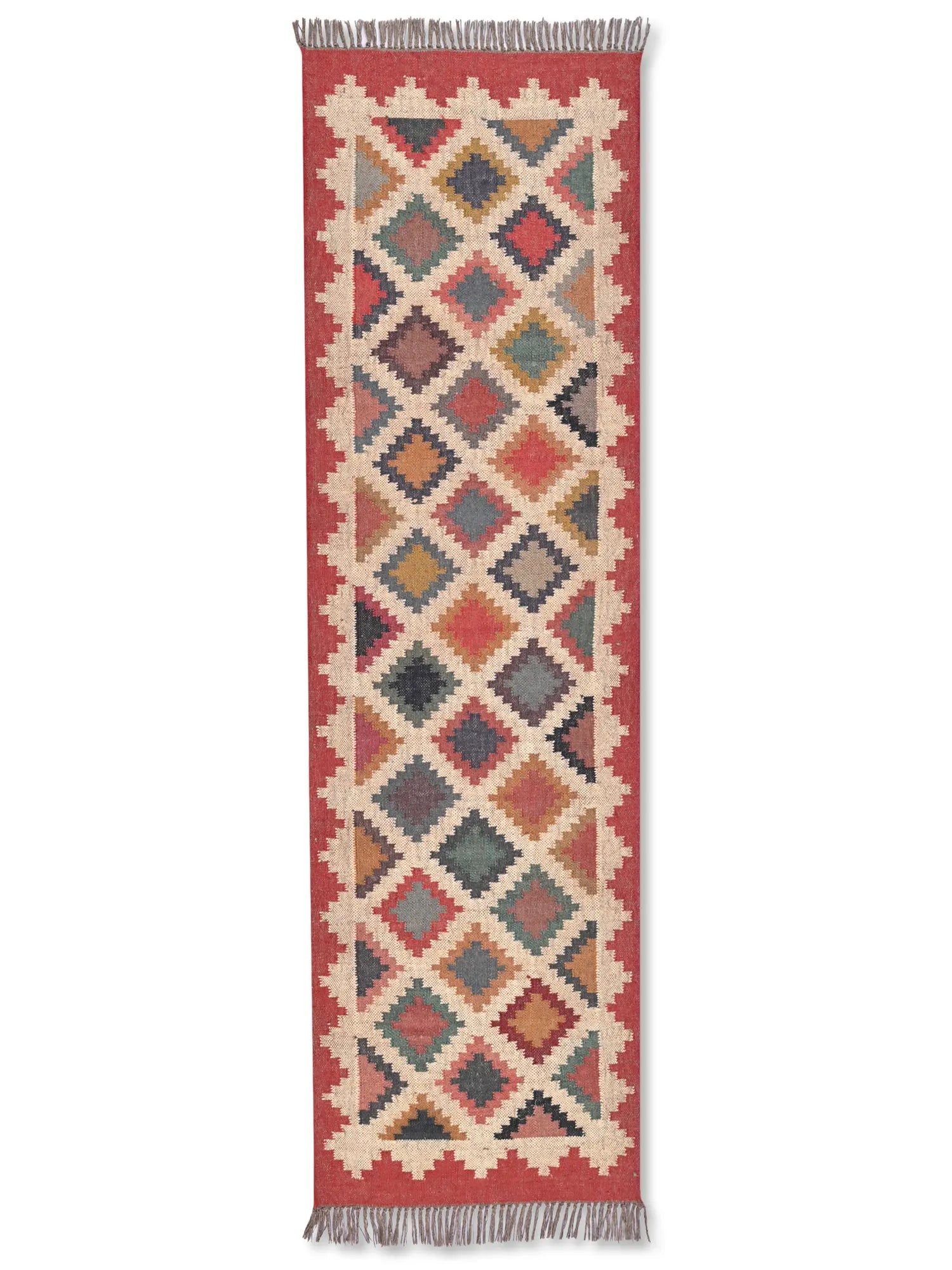 alfombras kililm pasillo 75x240 multicolor necha a mano en fibras naturales
