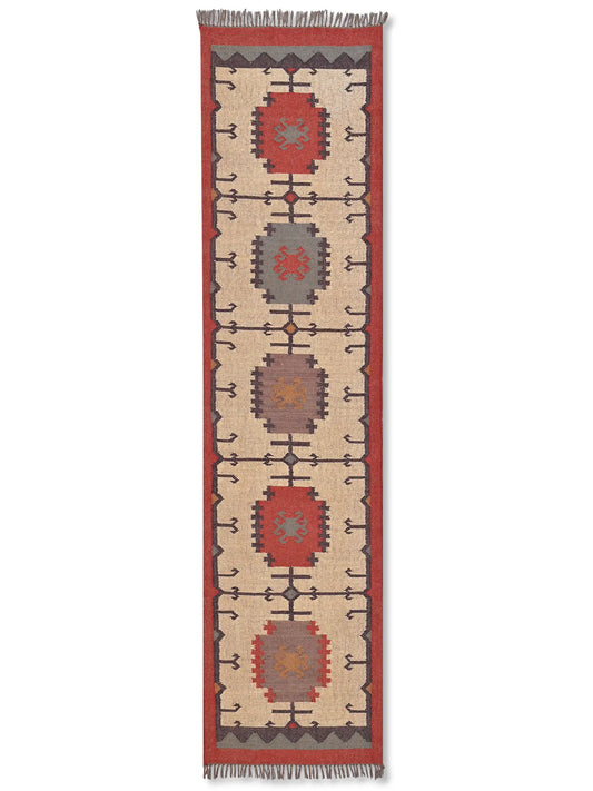 alfombras kililm pasillo 75x280 multicolor necha a mano en fibras naturales