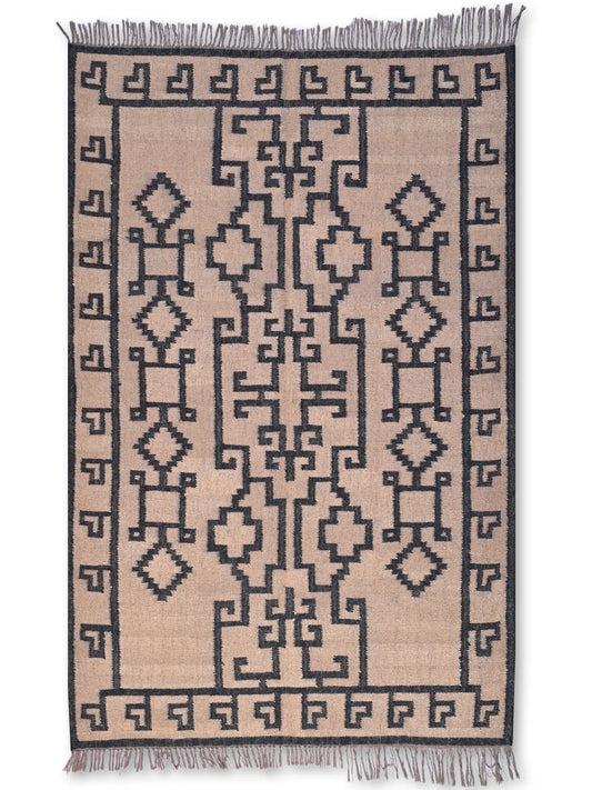 alfombras kililm pasillo 150x240 multicolor necha a mano en fibras naturales