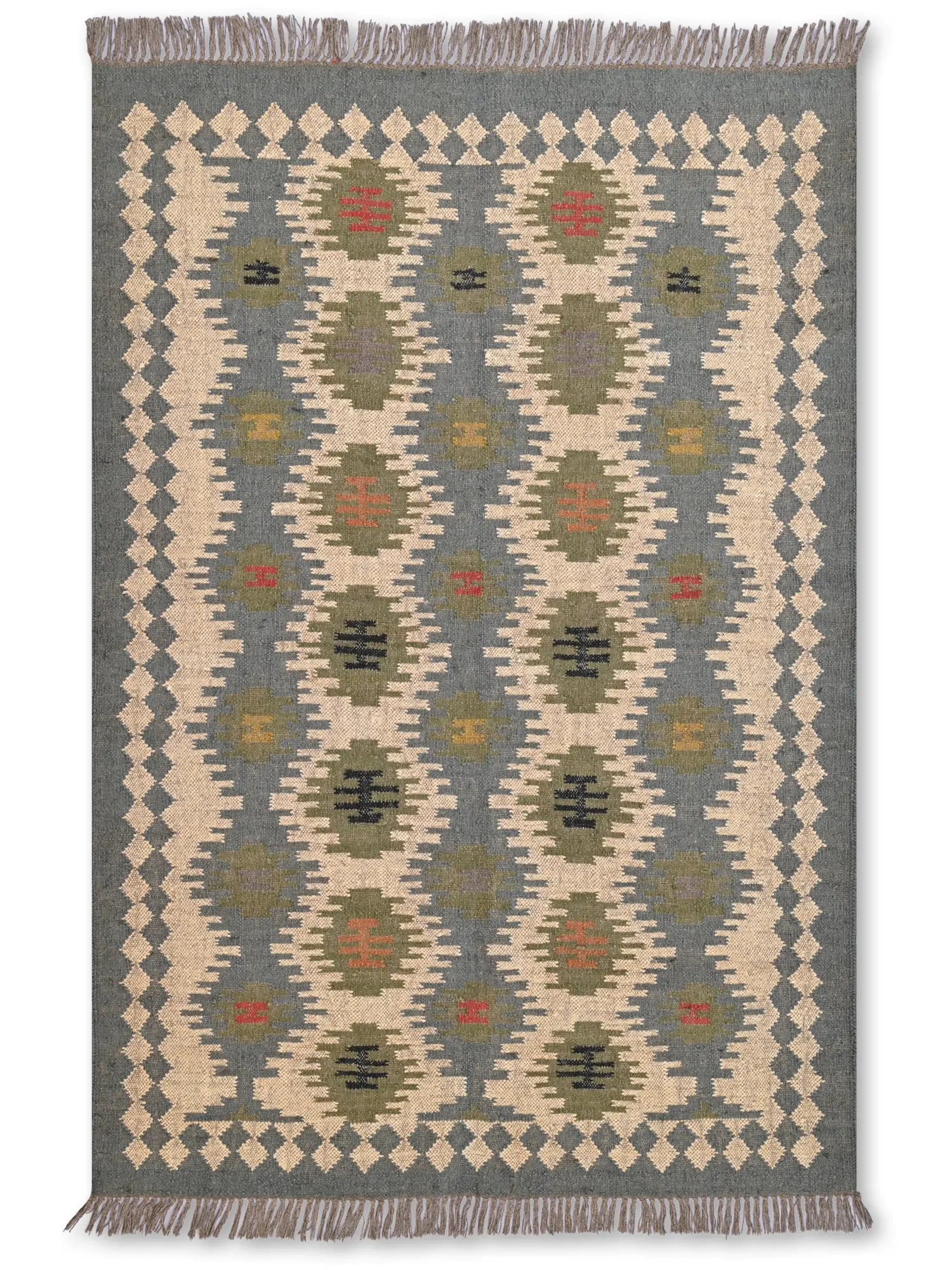alfombras kililm pasillo 120x180 multicolor necha a mano en fibras naturales