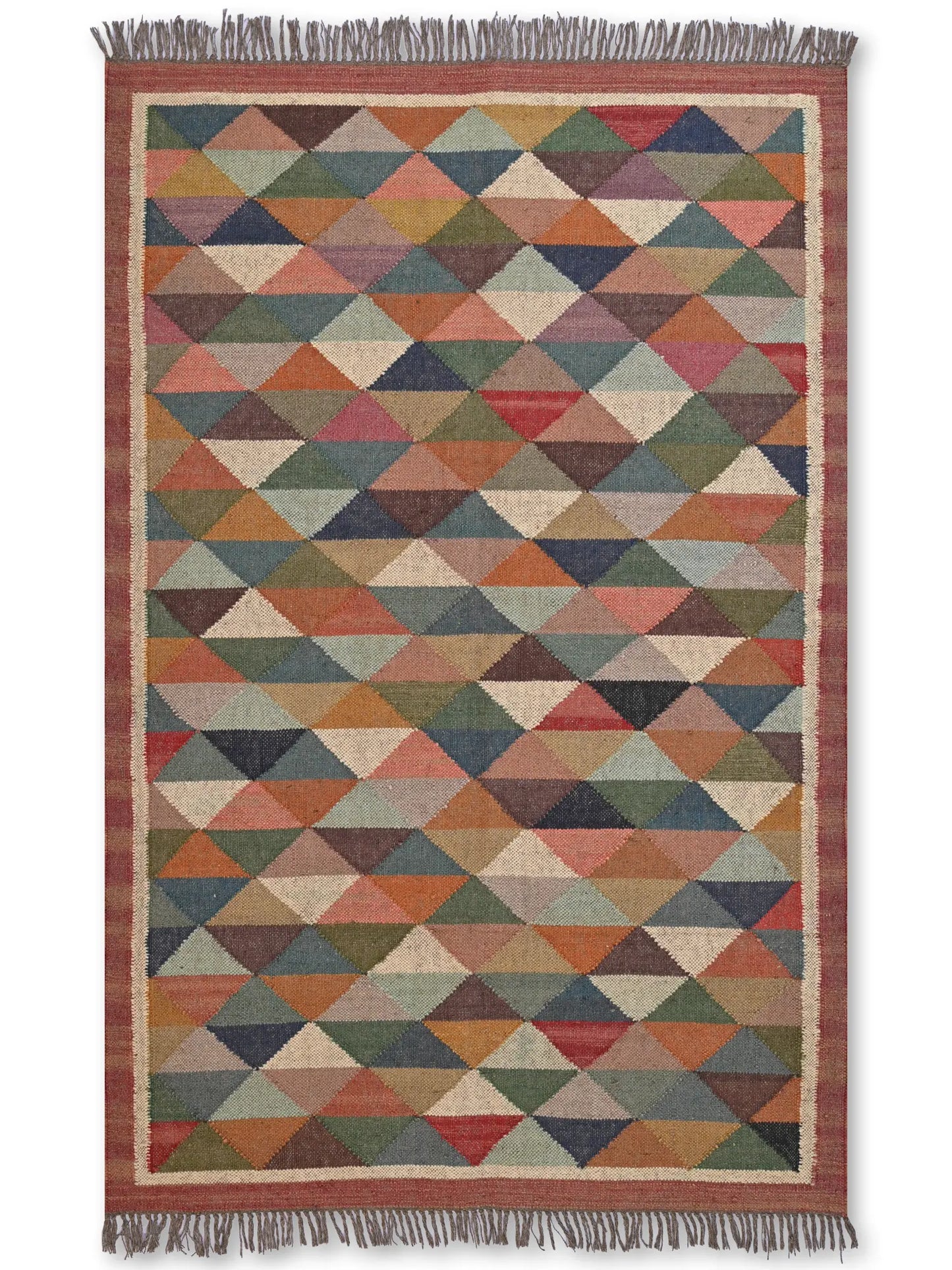 alfombras kililm pasillo 120x180 multicolor necha a mano en fibras naturales