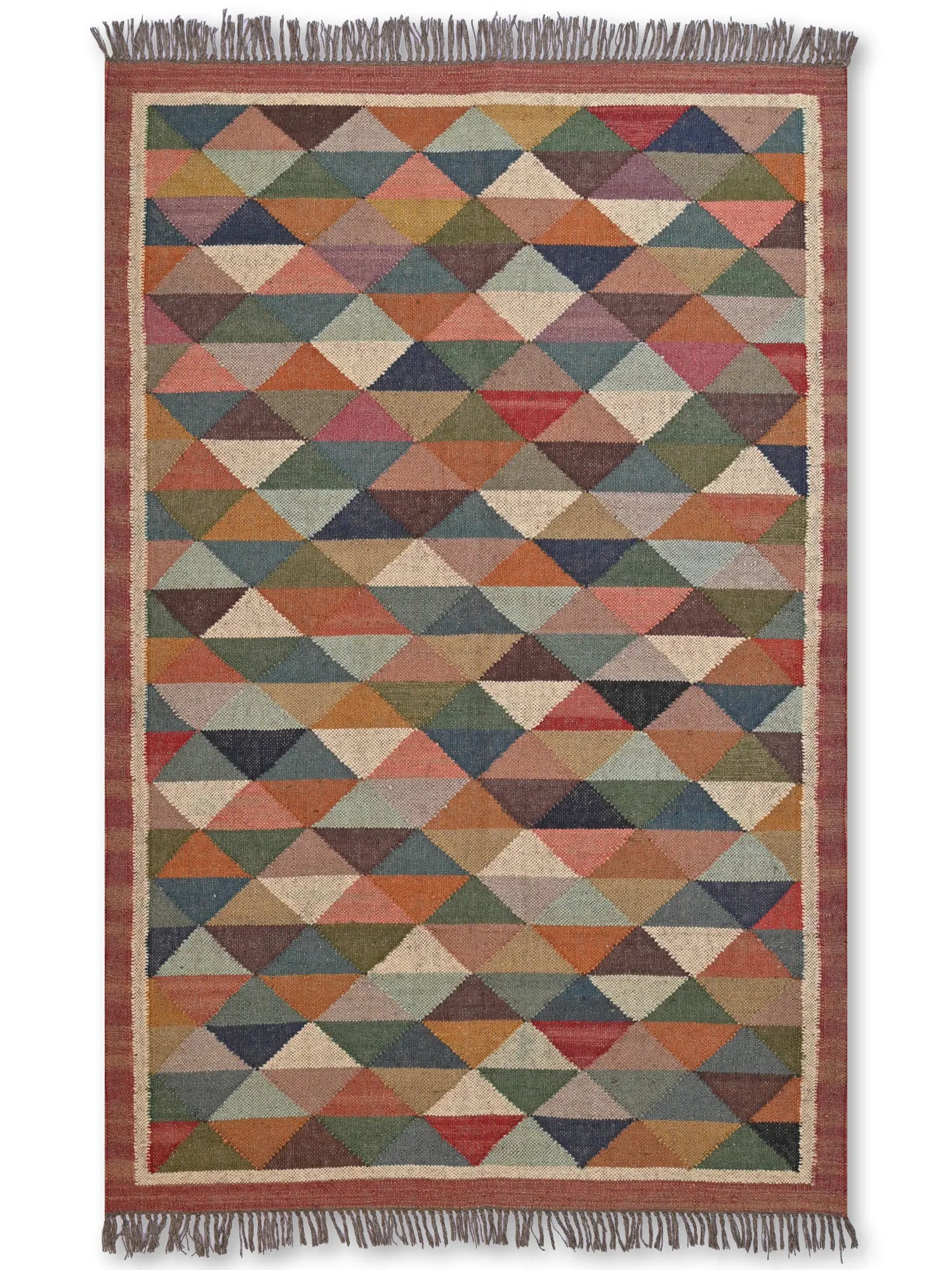 alfombras kililm pasillo 120x180 multicolor necha a mano en fibras naturales