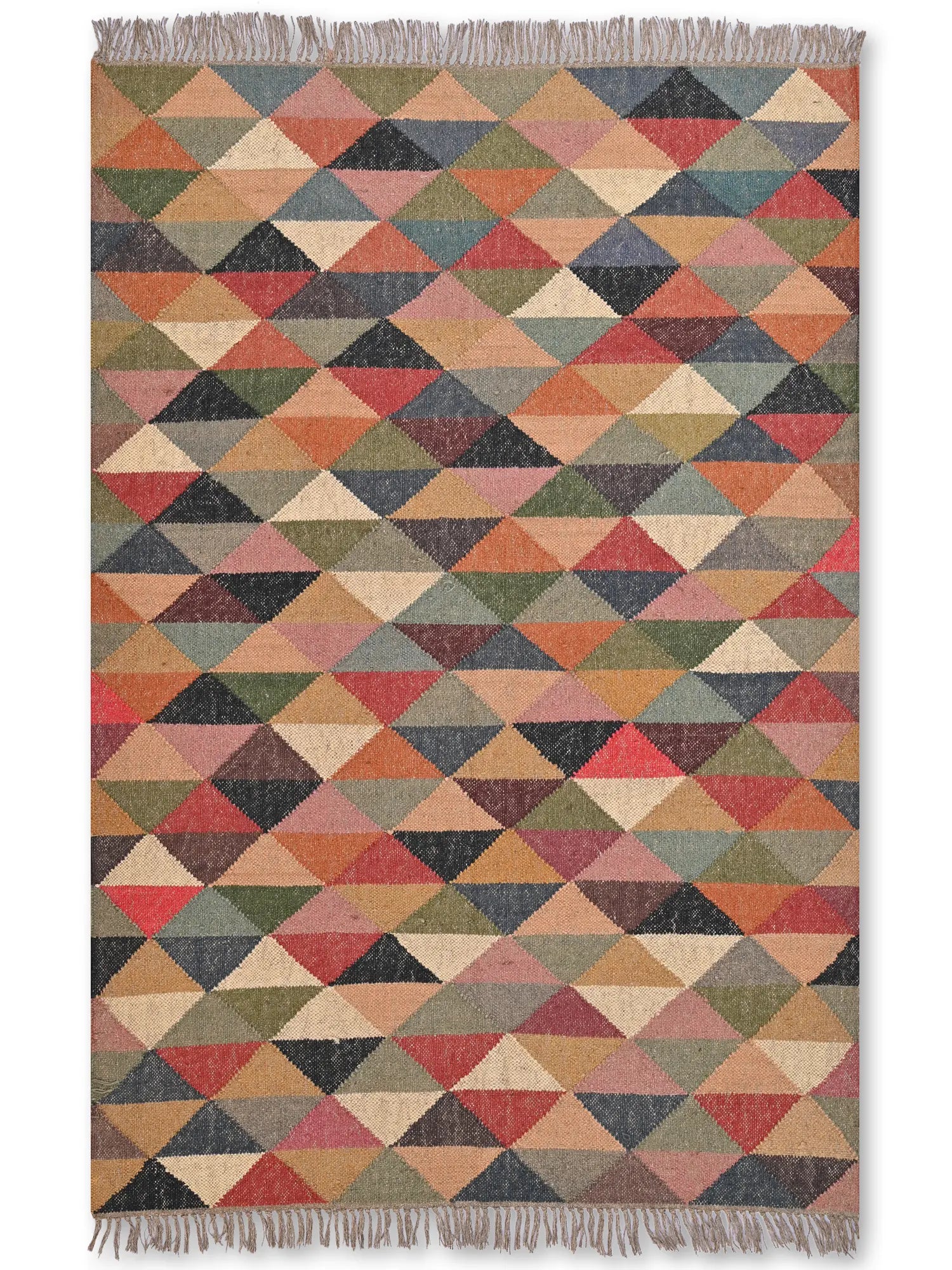 alfombras kililm pasillo 120x180 multicolor necha a mano en fibras naturales
