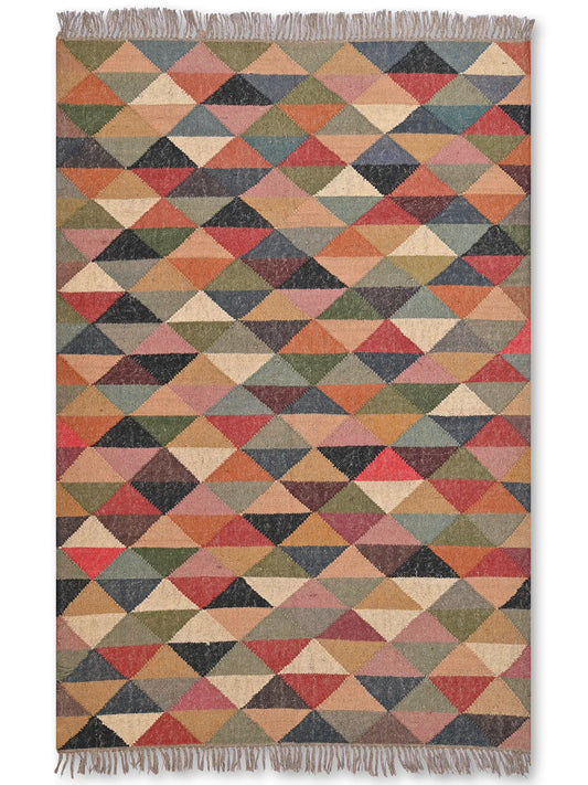 alfombras kililm pasillo 120x180 multicolor necha a mano en fibras naturales
