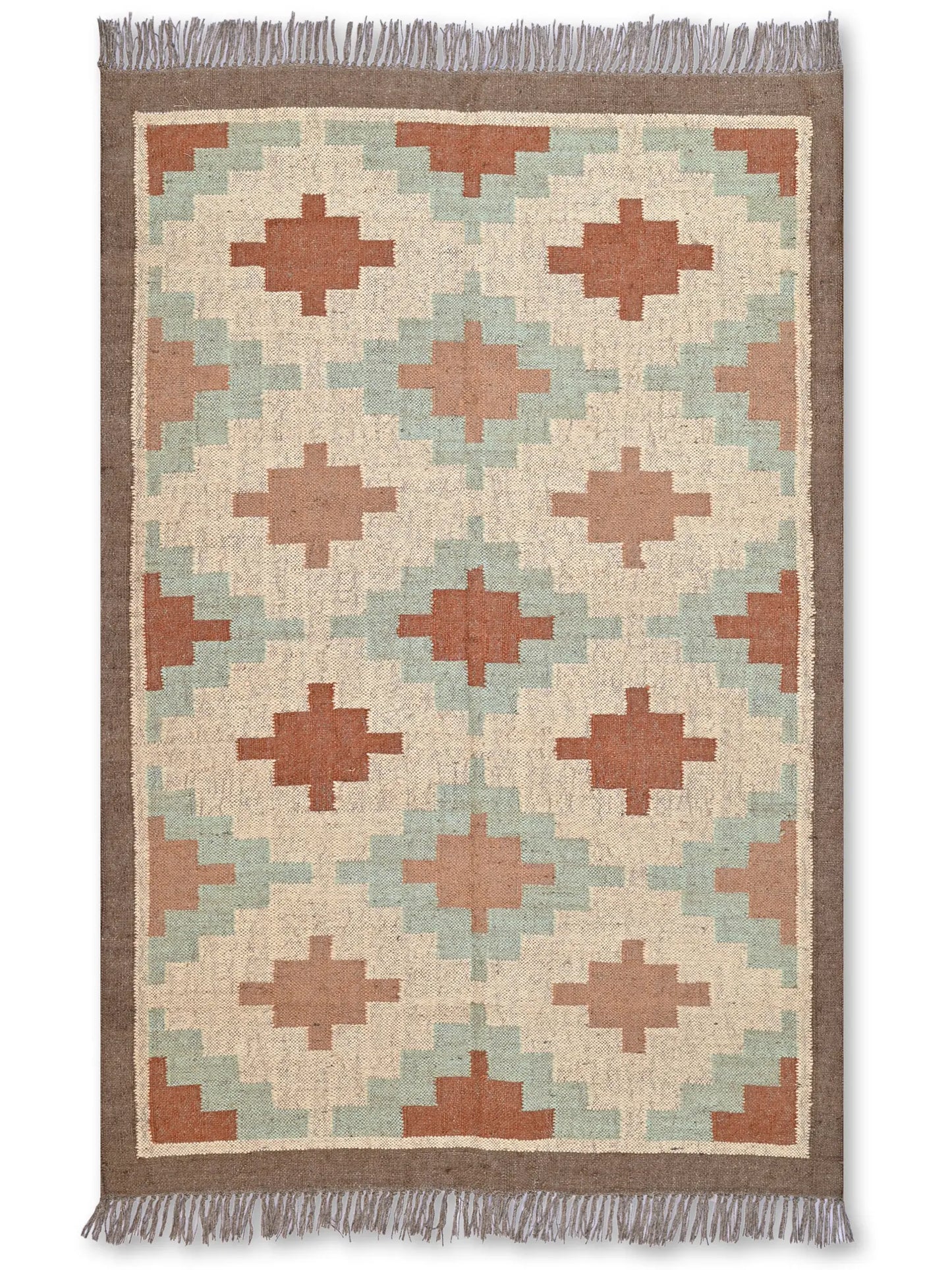 alfombras kililm pasillo 120x180 multicolor necha a mano en fibras naturales