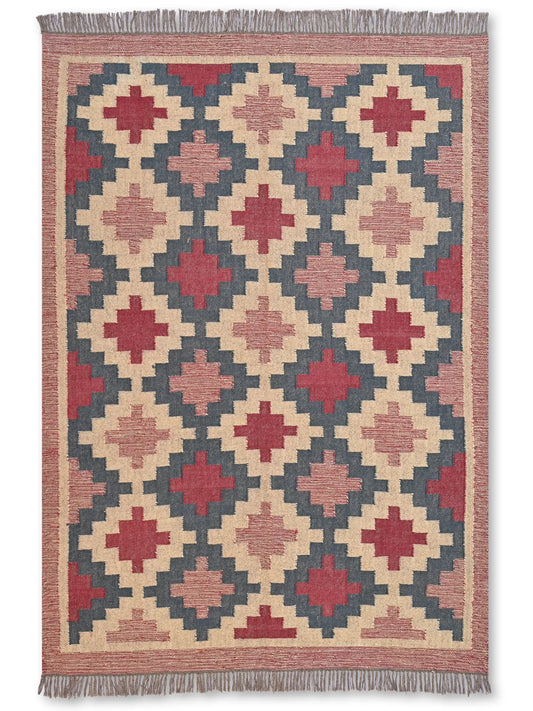 alfombras kililm pasillo 150x210 multicolor necha a mano en fibras naturales
